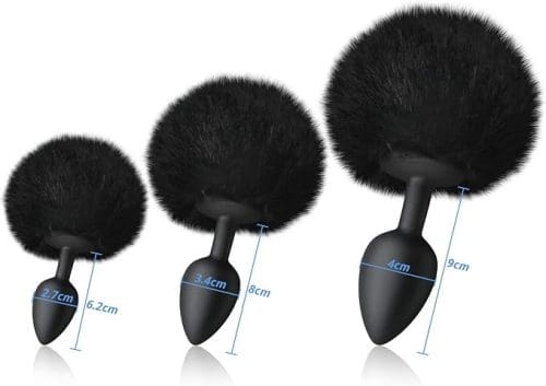 pack-de-3-plug-anal-queue-de-lapin-noir