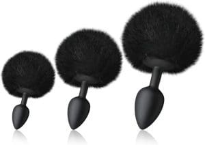 pack-de-3-plug-anal-queue-de-lapin-noir