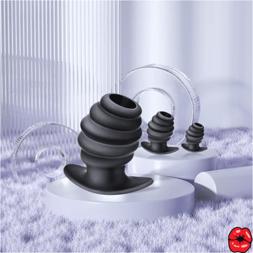 pack-de-3-plugs-anal-tunnel-silicone-noir