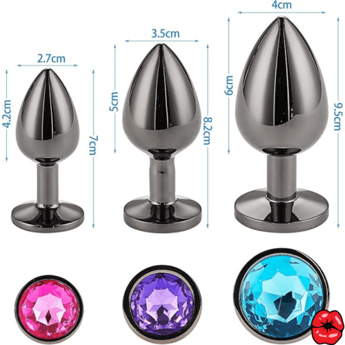 plug-anal-diamant-rond-3-pieces