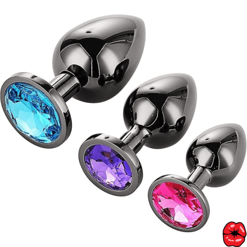 plug-anal-diamant-rond-3-pieces
