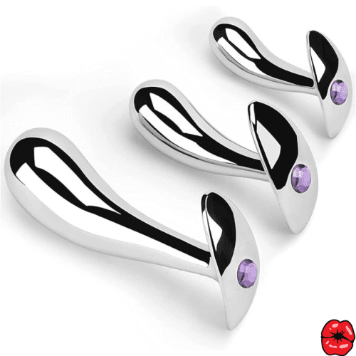 plug-anal-en-metal-argent-3-pieces-gouttelettes-deau