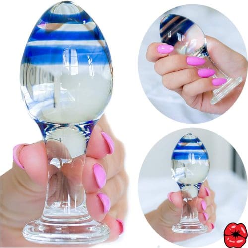 plug-anal-en-verre-bleu