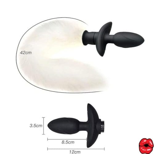 plug-anal-queue-blanc-en-fausse-fourrure-avec-vibration