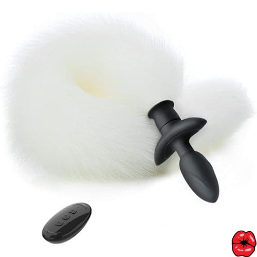 plug-anal-queue-blanc-en-fausse-fourrure-avec-vibration