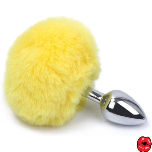 plug-anal-queue-de-lapin-jaune